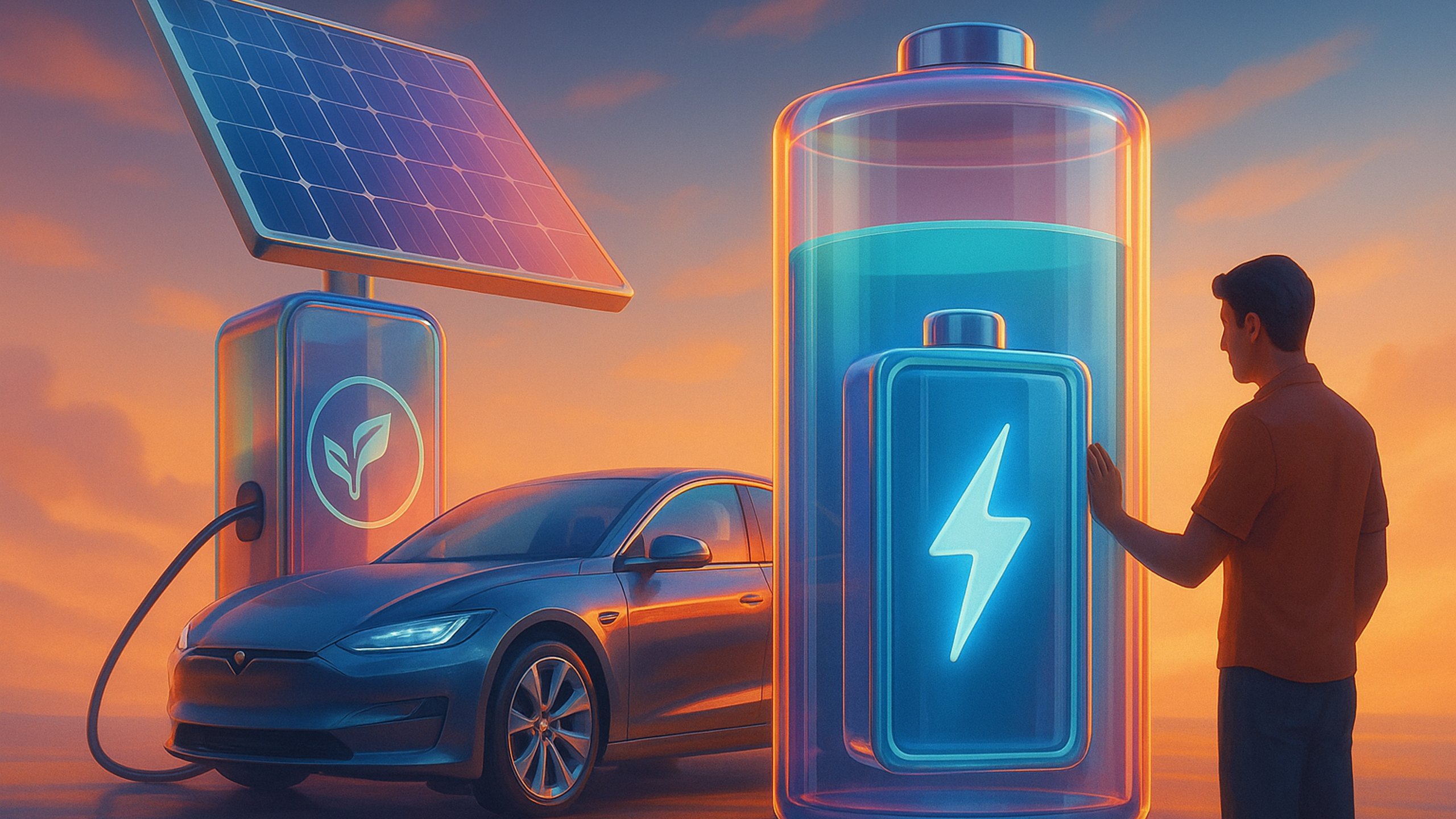 Ilustração de capa: Armazenamento de energia para iniciantes: como funcionam baterias e sistemas híbridos no Brasil (Energia Renovável)