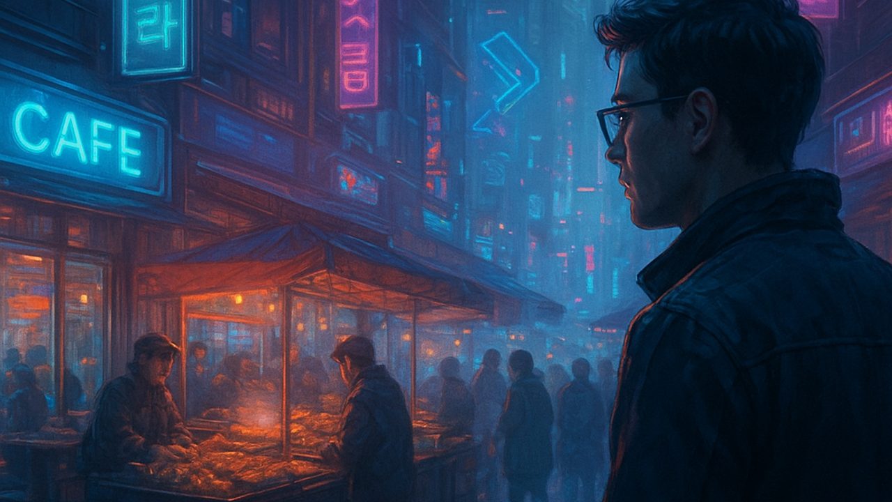 Ilustração de capa: Cafés, mercados e street food na Coreia do Sul: 3 hábitos que facilitam a primeira viagem (Coreia do Sul (Viagens))