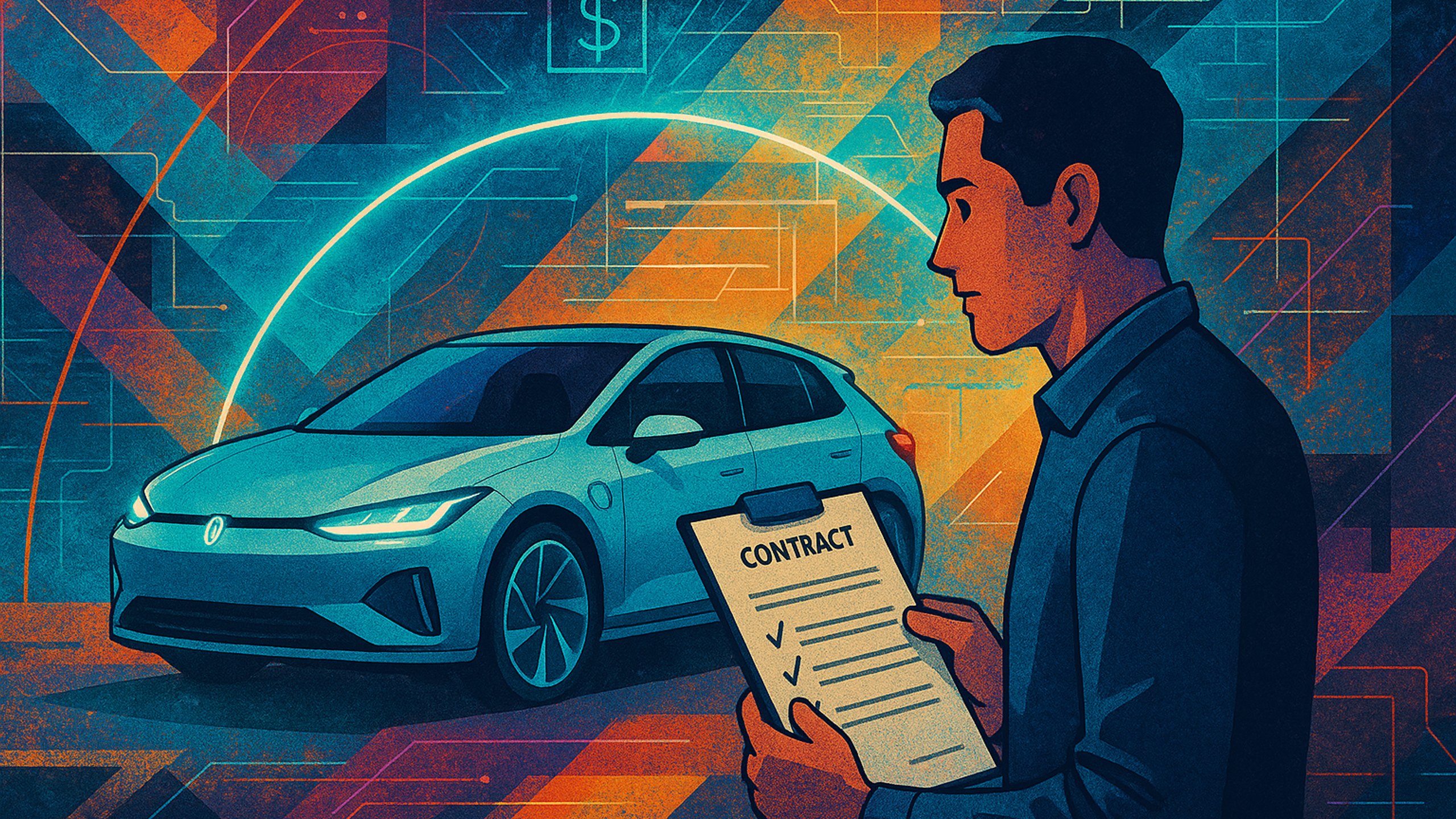 Ilustração de capa: Carro por assinatura: o que vem no pacote, quando faz sentido e como evitar surpresas (Veículos Elétricos e Tecnologias Futuras)
