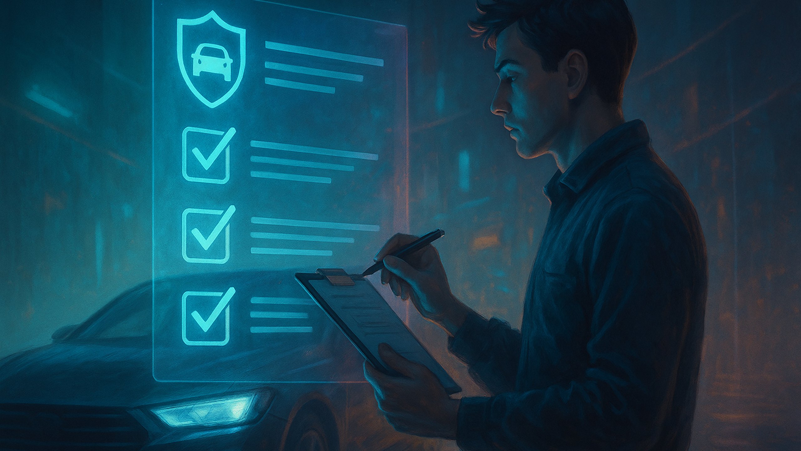 Ilustração de capa: Checklist para iniciantes: seguro auto sem mistério — 3 pontos que pesam no bolso (Economia)