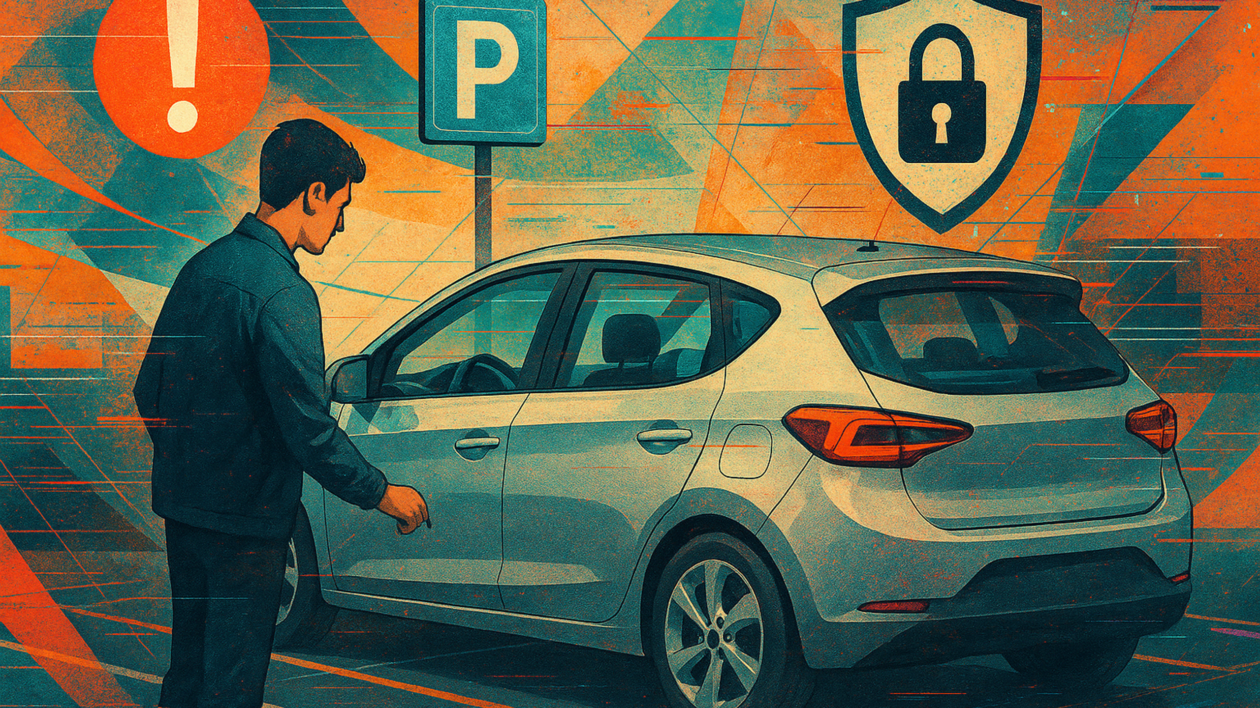 Ilustração de capa: Como reduzir risco de furtos e danos ao estacionar (Carros)