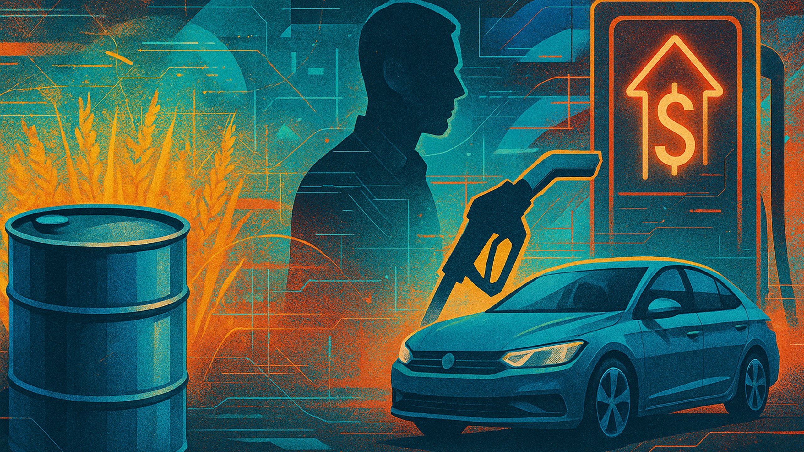 Ilustração de capa: Entre safras e tanques: como sazonalidade e estoques explicam as oscilações de preço no Brasil (Petróleo e Gás)