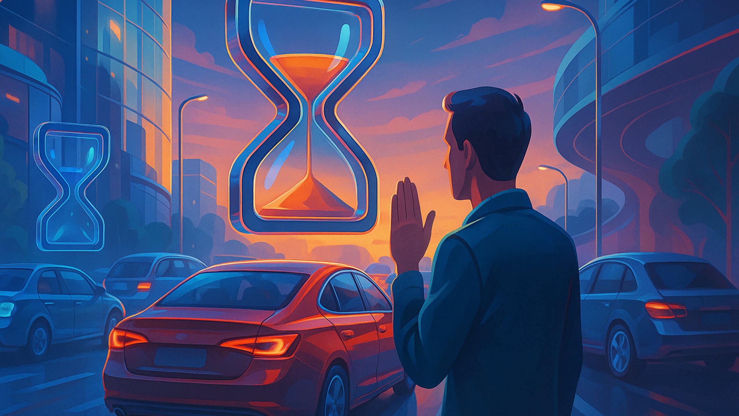 Ilustração de capa: Etiqueta urbana no trânsito: 3 armadilhas que consomem tempo e como evitar (Transporte)