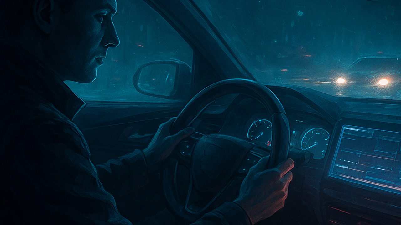 Cover illustration: FAQ: driving at night — glare, rest, and attention in everyday life (Traffic Safety)