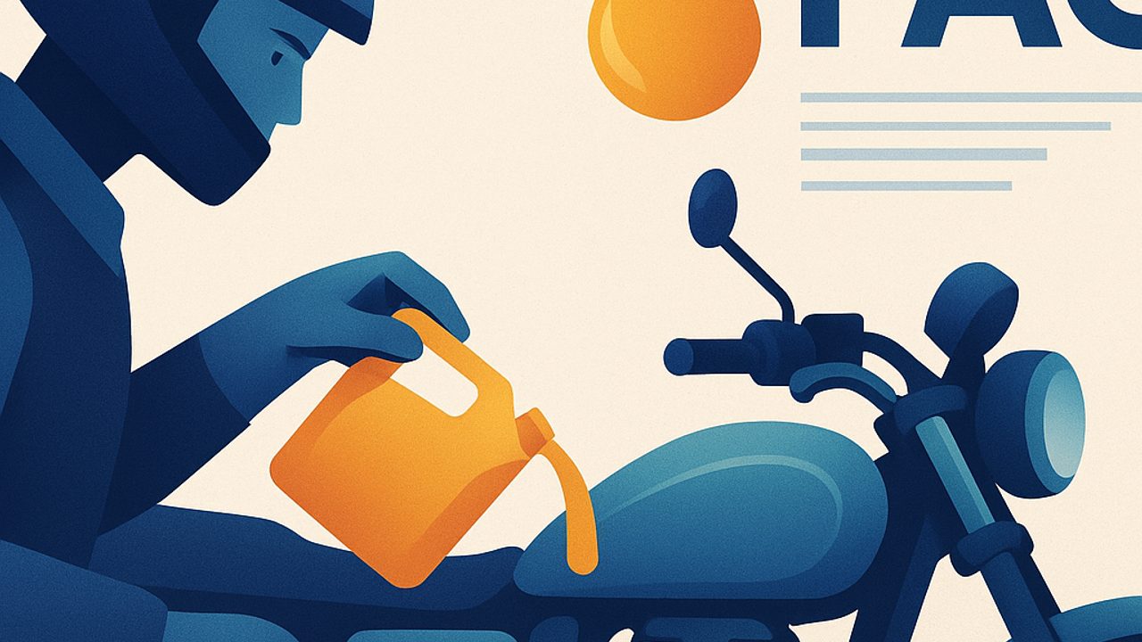 Cover illustration: Motorcycle oil FAQ: changes, levels, and safe habits for beginners (Motorcycles)