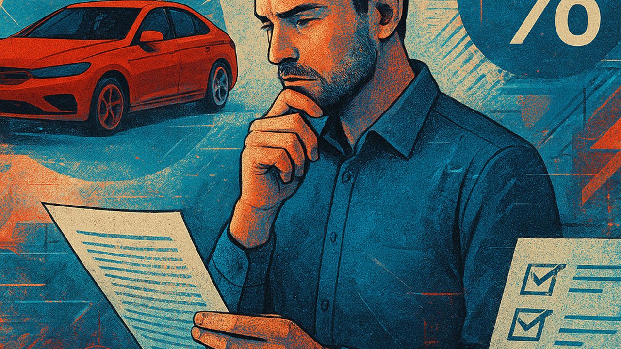 Ilustração de capa: Financiamento de veículo sem surpresas: entrada, parcelas, CET e comparação com consórcio (Carros)