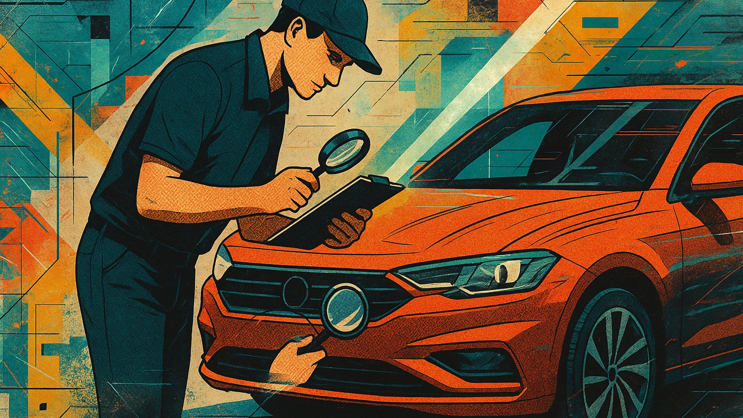 Ilustração de capa: Passo a passo para comprar carro usado: vistoria e negociação com foco em economia (Carros)