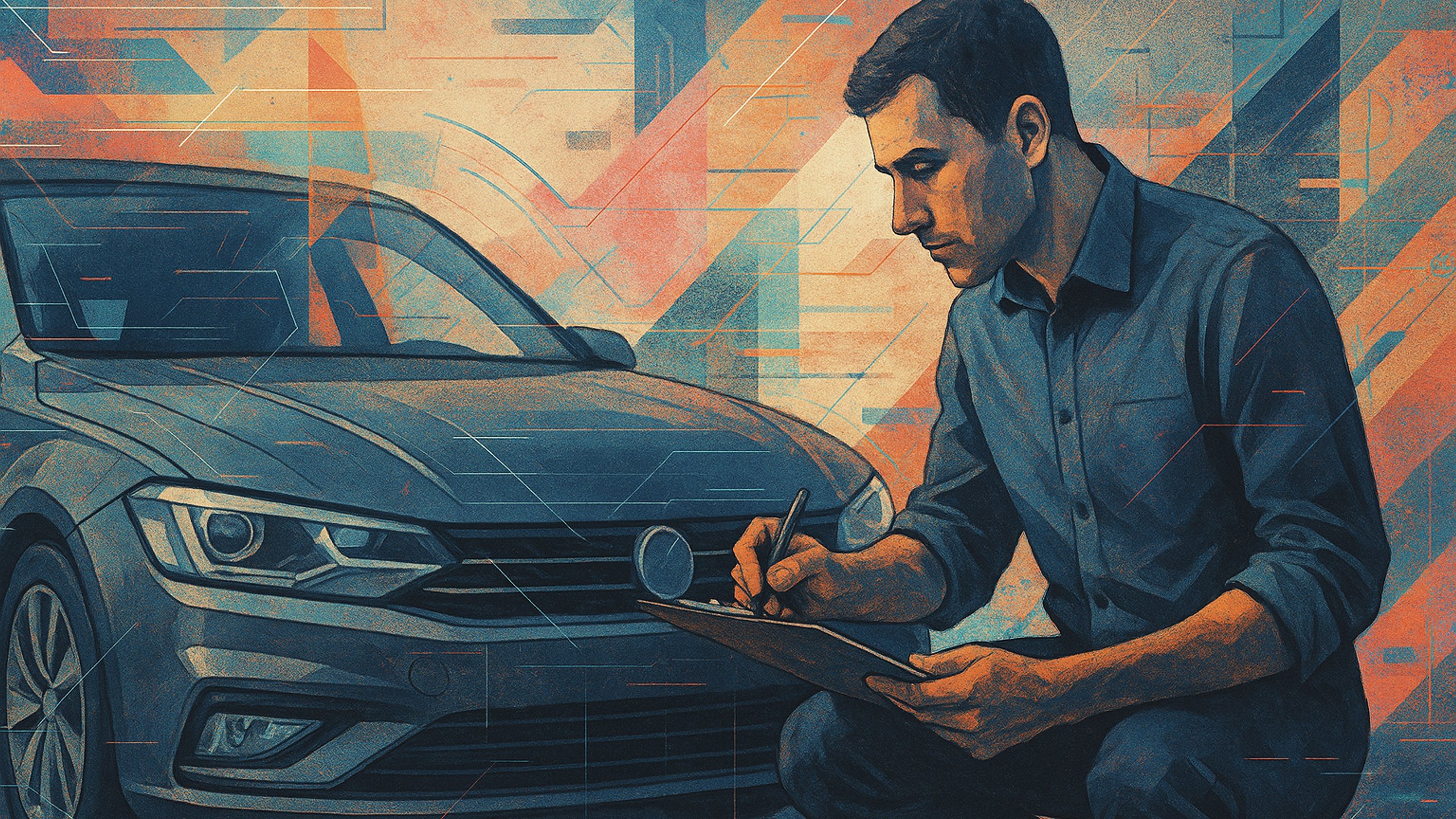 Ilustração de capa: Passo a passo para comprar um carro usado: vistoria e negociação sem surpresas