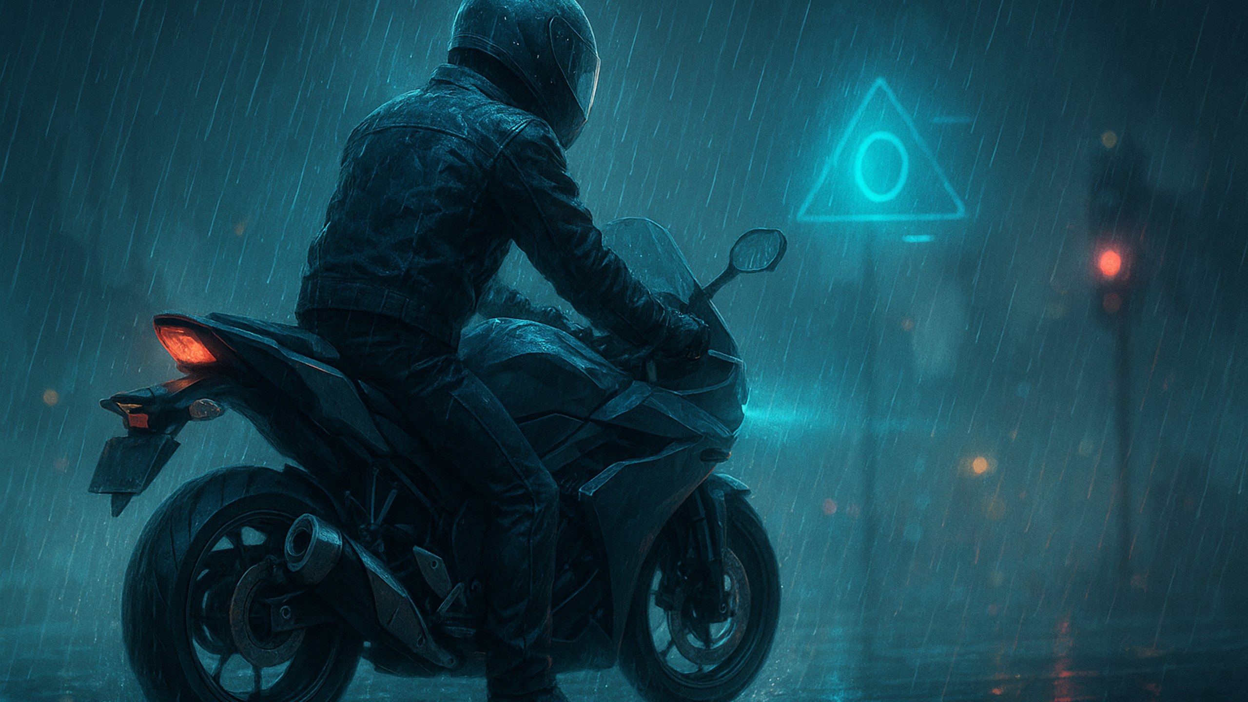 Ilustração de capa: Pilotagem na chuva: mitos e verdades sobre frenagem, visibilidade e distância (Motos)