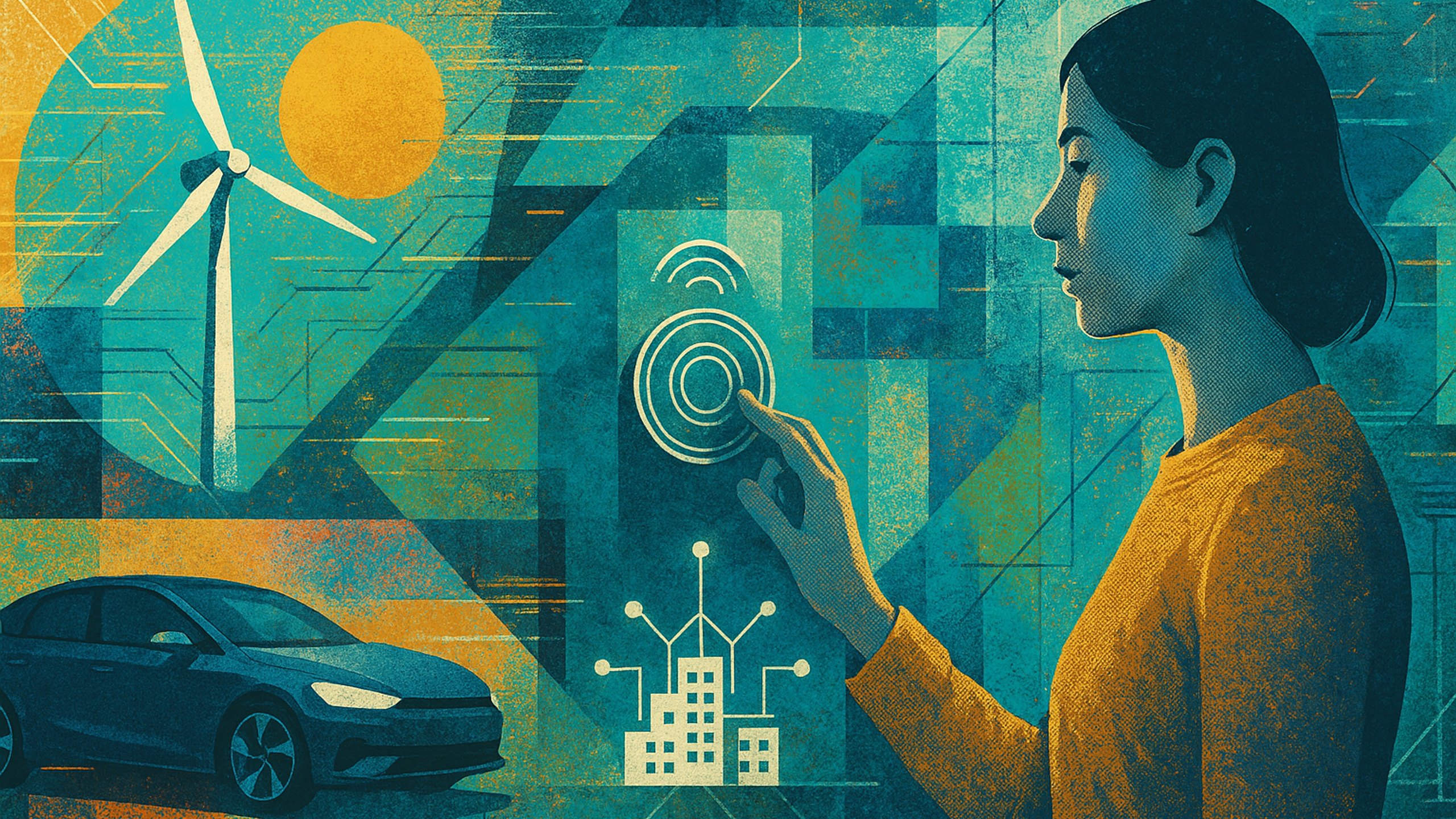 Ilustração de capa: Redes inteligentes no cotidiano: 3 hábitos simples que ajudam a preparar o consumo de energia no Brasil (Energia Renovável)