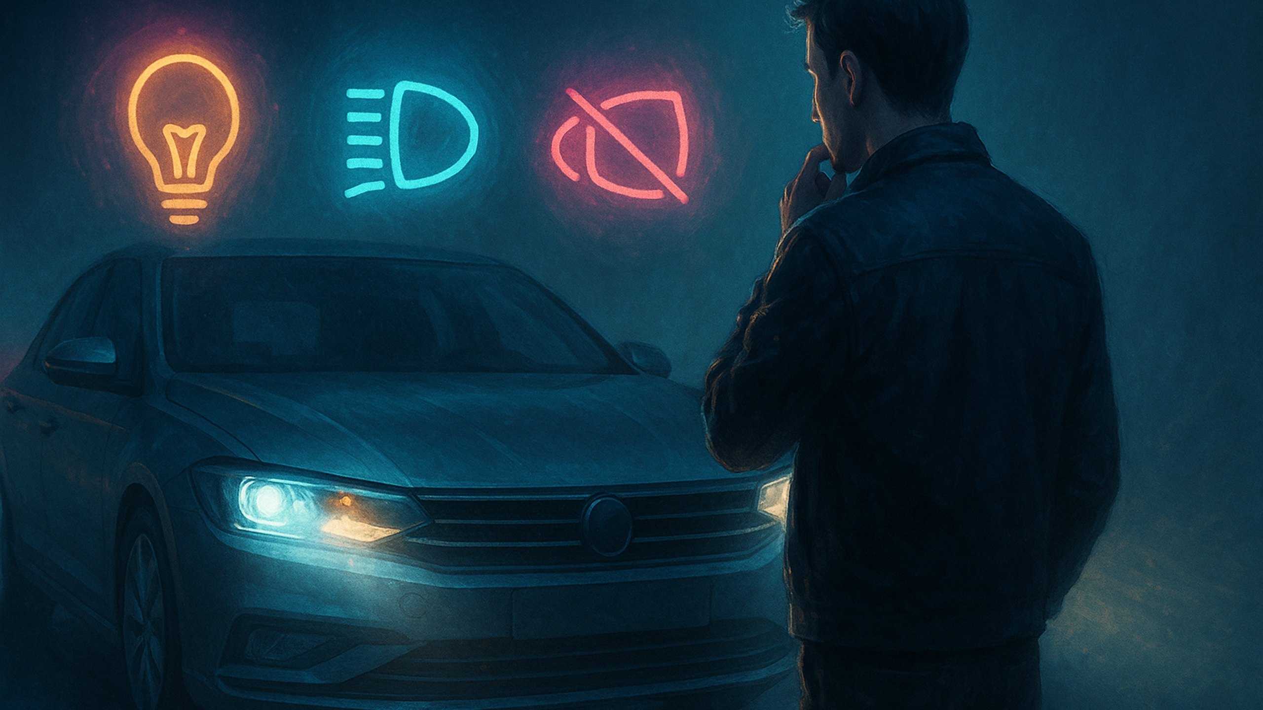 Ilustração de capa: Sinais de alerta na iluminação do carro: 3 problemas comuns e o que fazer (Carros)